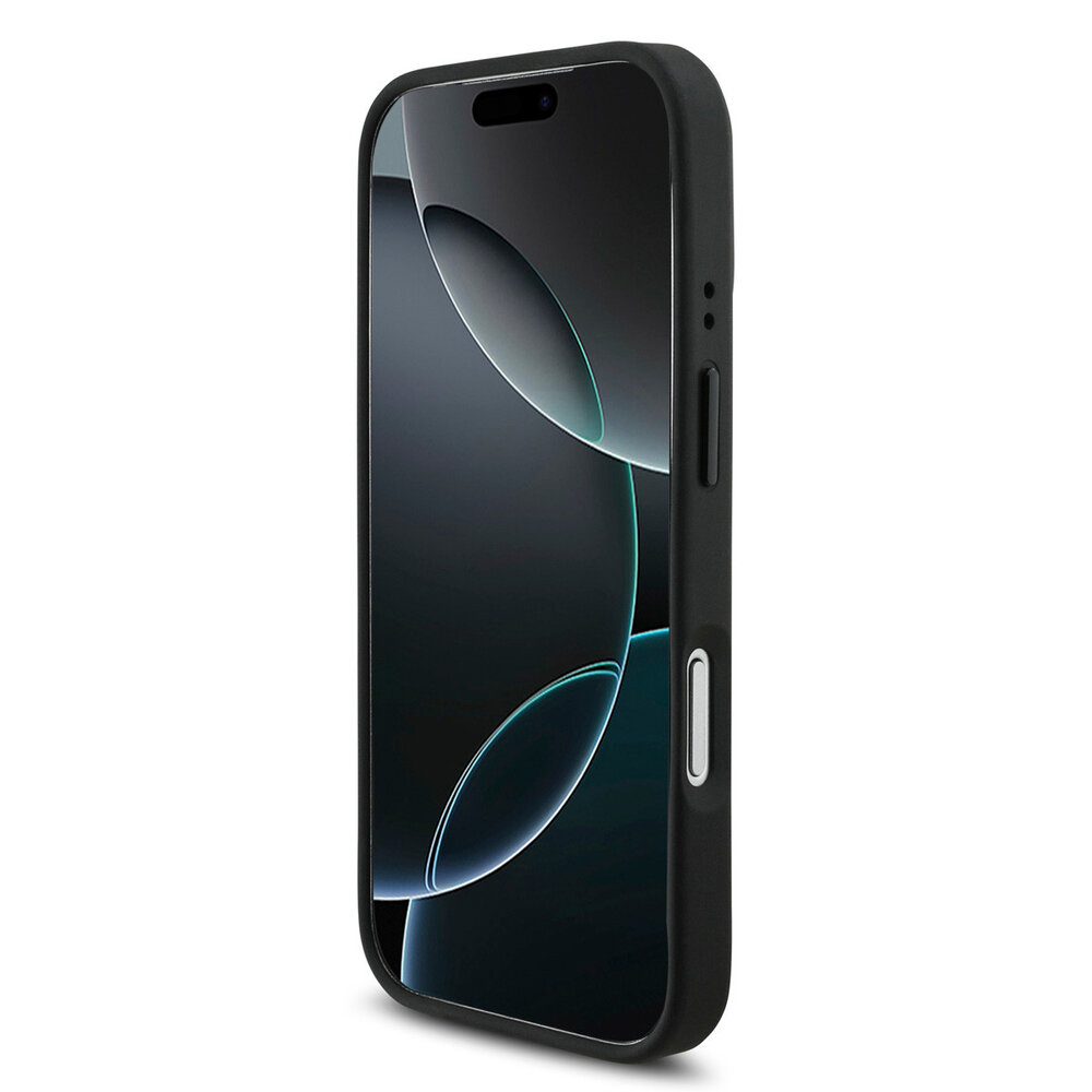 BMW BMW iPhone 17 Pro Back-Cover hul - MagSafe - Quilted Leather Case With Metal Logo - Schwarz BMW BMW iPhone 17 Pro Back-Cover hul - MagSafe - Quilted Leather Case With Metal Logo - Schwarz