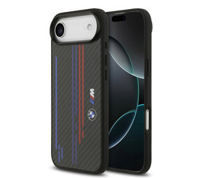 BMW BMW iPhone 17 Air Back cover coque - MagSafe Kevlar Case With Printed Tricolor & Metal Logos - Noir BMW BMW iPhone 17 Air Back cover coque - MagSafe Kevlar Case With Printed Tricolor & Metal Logos - Noir