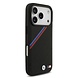 BMW BMW iPhone 17 Pro Back cover coque - MagSafe - PU Leather Case With Tricolor Slanted Stripes & Metal Logos - Noir BMW BMW iPhone 17 Pro Back cover coque - MagSafe - PU Leather Case With Tricolor Slanted Stripes & Metal Logos - Noir