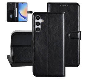 TUNIQ TUNIQ Galaxy A34 5G Book type case - Card holder for 3 cards - Magnetic closure - Black