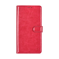 TUNIQ TUNIQ Galaxy S24 Ultra Book Case hoesje - Pasjeshouder voor 3 pasjes - Magneetsluiting - Hanger - Felroze
