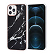 UNIQ Accessory UNIQ Accessory iPhone 12 - 12 Pro Backcover hoesje Silicone - Marble Black UNIQ Accessory UNIQ Accessory iPhone 12 - 12 Pro Backcover hoesje Silicone - Marble Black