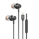 TUNIQ TUNIQ Wired Earphones - Lightning plug - Black TUNIQ TUNIQ Wired Earphones - Lightning plug - Black