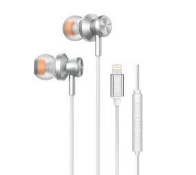 TUNIQ TUNIQ Wired Earphones - Lightning plug - Argent TUNIQ TUNIQ Wired Earphones - Lightning plug - Argent