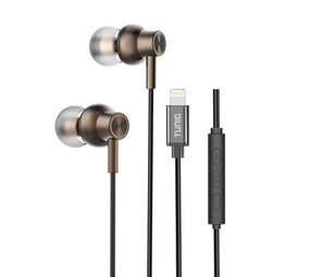 TUNIQ TUNIQ Wired Earphones - Lightning plug - Bruin TUNIQ TUNIQ Wired Earphones - Lightning plug - Bruin