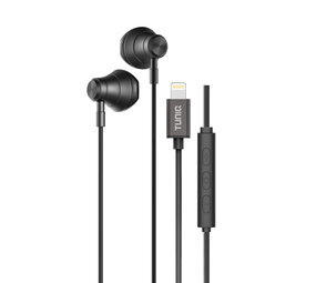 TUNIQ TUNIQ Half-In-Ear Wired Earphones - Lightning plug - Zwart TUNIQ TUNIQ Half-In-Ear Wired Earphones - Lightning plug - Zwart