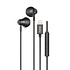 TUNIQ Half-In-Ear Wired Earphones - Lightning plug - Black TUNIQ Half-In-Ear Wired Earphones - Lightning plug - Black
