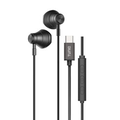TUNIQ Half-In-Ear Wired Earphones - Type C plug - Black