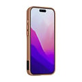 TUNIQ TUNIQ iPhone 17 Pro Max/iPhone 18 Pro Max Coque arrière MagSafe support anneau Fibre de carbone - Doré