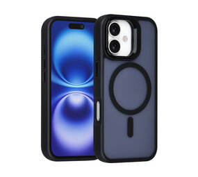 TUNIQ TUNIQ iPhone 16 Backcover hoesje - Magsafe - With Camera Stand - Zwart TUNIQ TUNIQ iPhone 16 Backcover hoesje - Magsafe - With Camera Stand - Zwart