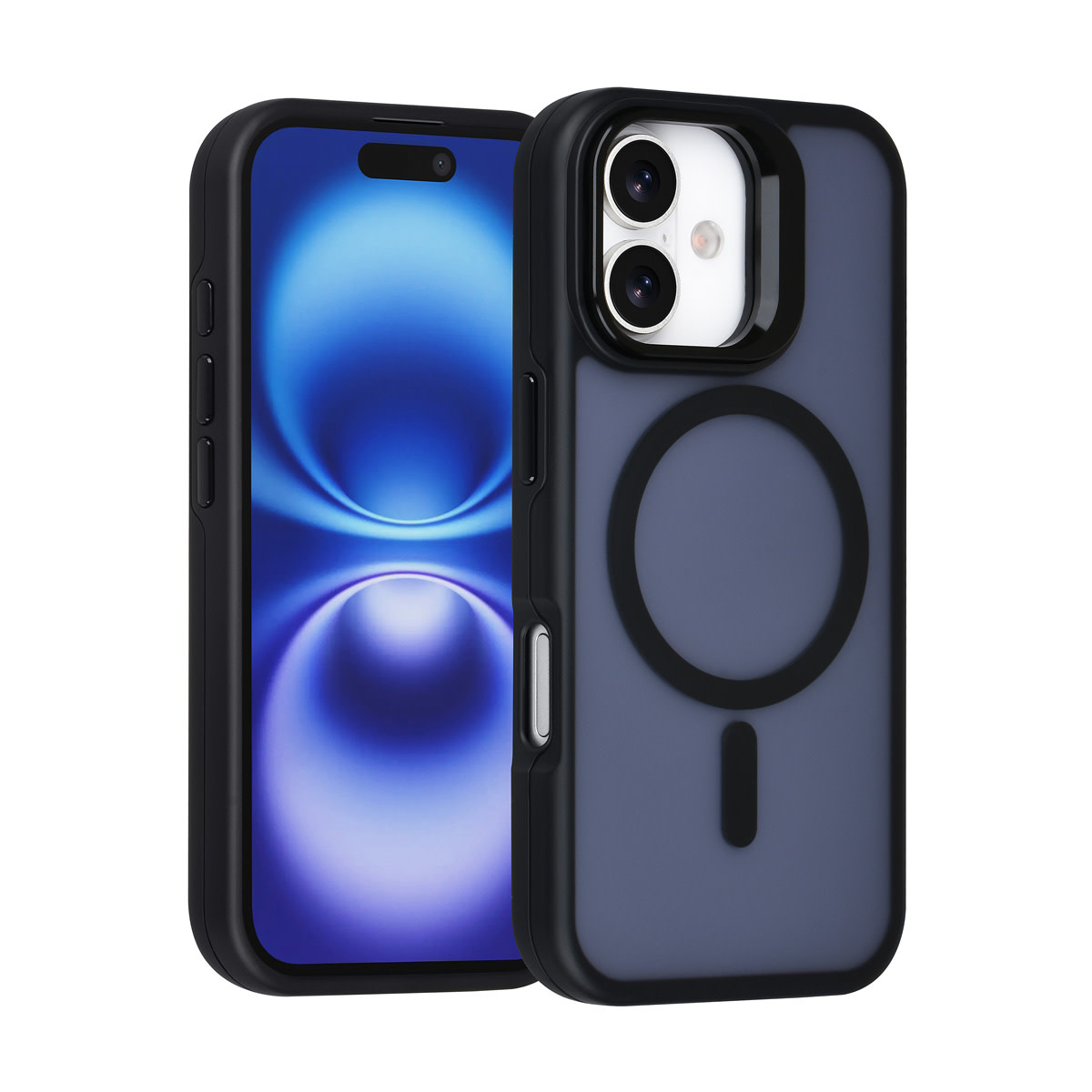 TUNIQ TUNIQ iPhone 16 Backcover hoesje - Magsafe - With Camera Stand - Zwart