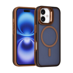 TUNIQ iPhone 16 Back cover coque - Magsafe - With Camera Stand - Or