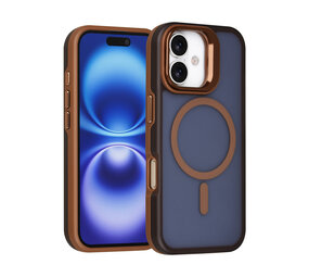 TUNIQ TUNIQ iPhone 16 Backcover hoesje - Magsafe - With Camera Stand - Goud TUNIQ TUNIQ iPhone 16 Backcover hoesje - Magsafe - With Camera Stand - Goud