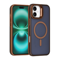 TUNIQ iPhone 16 Plus Backcover hoesje - Magsafe - With Camera Stand - Goud