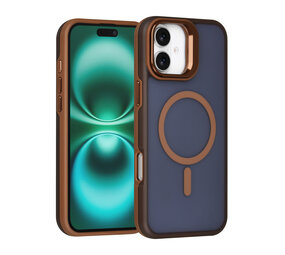 TUNIQ TUNIQ iPhone 16 Plus Back cover coque - Magsafe - With Camera Stand - Or