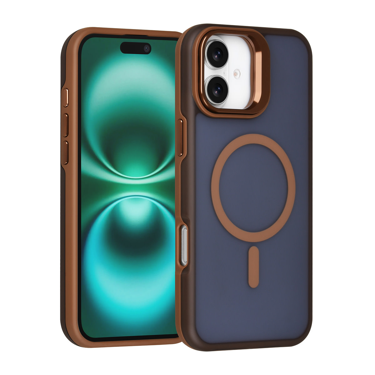 TUNIQ TUNIQ iPhone 16 Plus Backcover hoesje - Magsafe - With Camera Stand - Goud