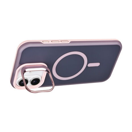 TUNIQ TUNIQ iPhone 16 Plus Back-Cover hul - Magsafe - With Camera Stand - Rosa TUNIQ TUNIQ iPhone 16 Plus Back-Cover hul - Magsafe - With Camera Stand - Rosa