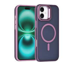 TUNIQ TUNIQ iPhone 16 Plus Back cover case - Magsafe - With Camera Stand - Purple TUNIQ TUNIQ iPhone 16 Plus Back cover case - Magsafe - With Camera Stand - Purple