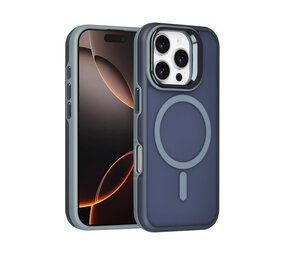 TUNIQ TUNIQ iPhone 16 Pro Back cover case - Magsafe - With Camera Stand - Grey TUNIQ TUNIQ iPhone 16 Pro Back cover case - Magsafe - With Camera Stand - Grey