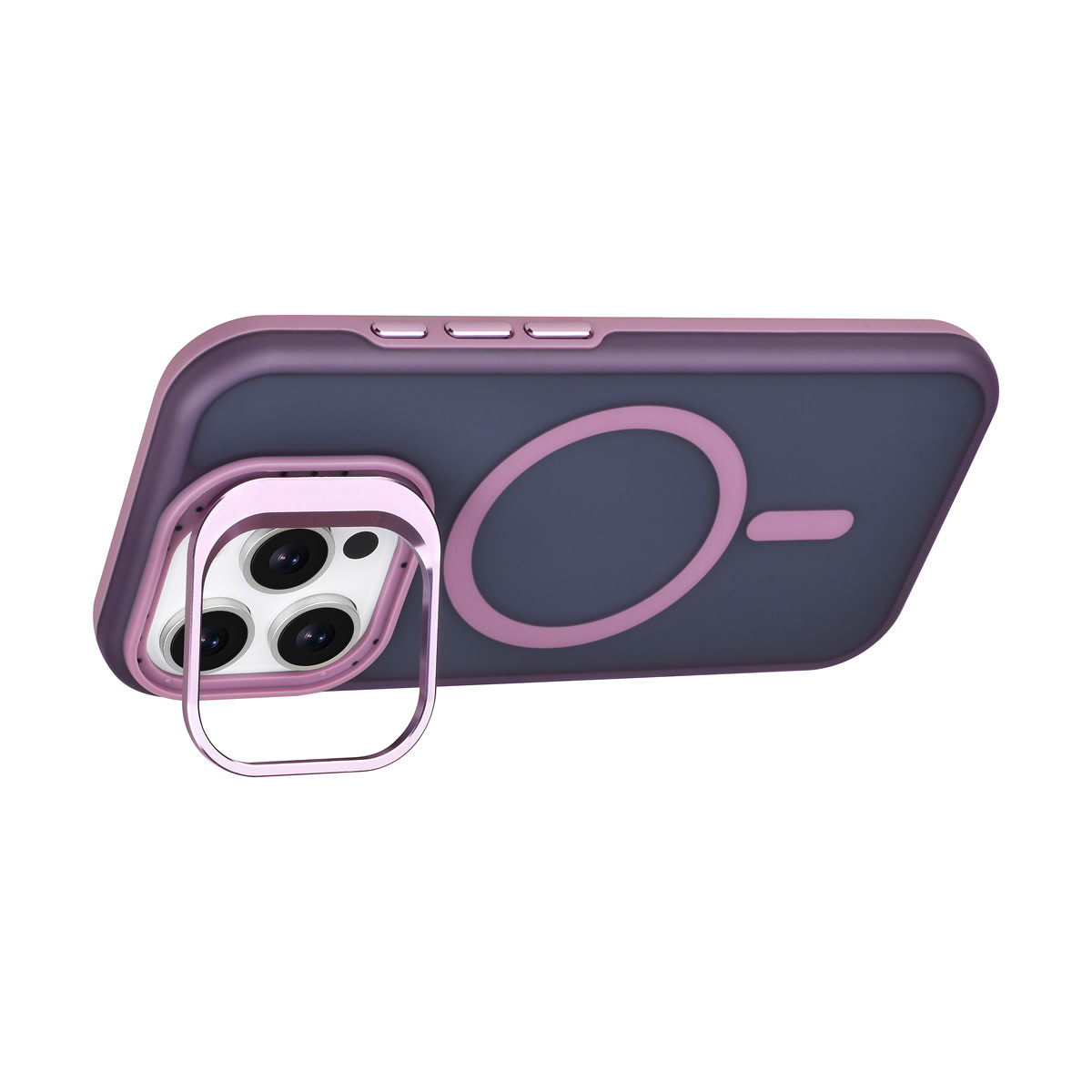 TUNIQ TUNIQ iPhone 16 Pro Backcover hoesje - Magsafe - With Camera Stand - Paars, foto 2 van 4