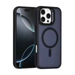 TUNIQ iPhone 16 Pro Max Backcover hoesje - Magsafe - With Camera Stand - Zwart