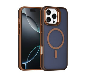 TUNIQ TUNIQ iPhone 16 Pro Max Back cover case - Magsafe - With Camera Stand - Gold TUNIQ TUNIQ iPhone 16 Pro Max Back cover case - Magsafe - With Camera Stand - Gold