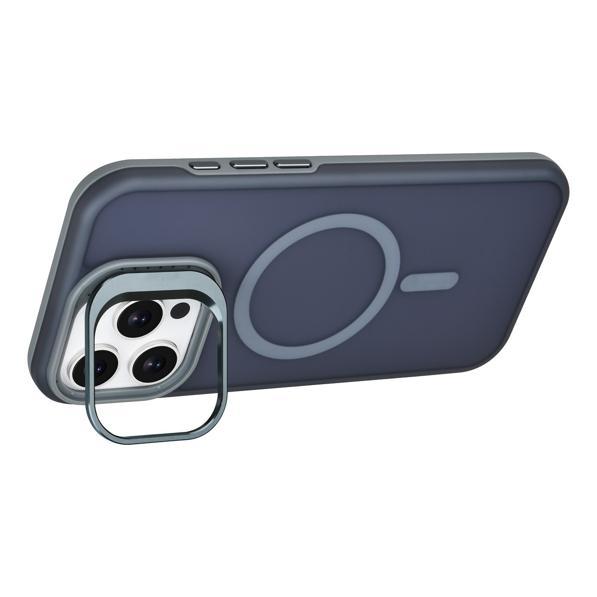 TUNIQ TUNIQ iPhone 16 Pro Max Backcover hoesje - Magsafe - With Camera Stand - Grijs, foto 2 van 4