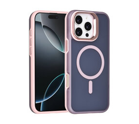 TUNIQ TUNIQ iPhone 16 Pro Max Back cover coque - Magsafe - With Camera Stand - Rose TUNIQ TUNIQ iPhone 16 Pro Max Back cover coque - Magsafe - With Camera Stand - Rose