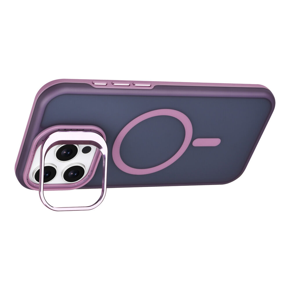 TUNIQ TUNIQ iPhone 16 Pro Max Back-Cover hul - Magsafe - With Camera Stand - Lila TUNIQ TUNIQ iPhone 16 Pro Max Back-Cover hul - Magsafe - With Camera Stand - Lila