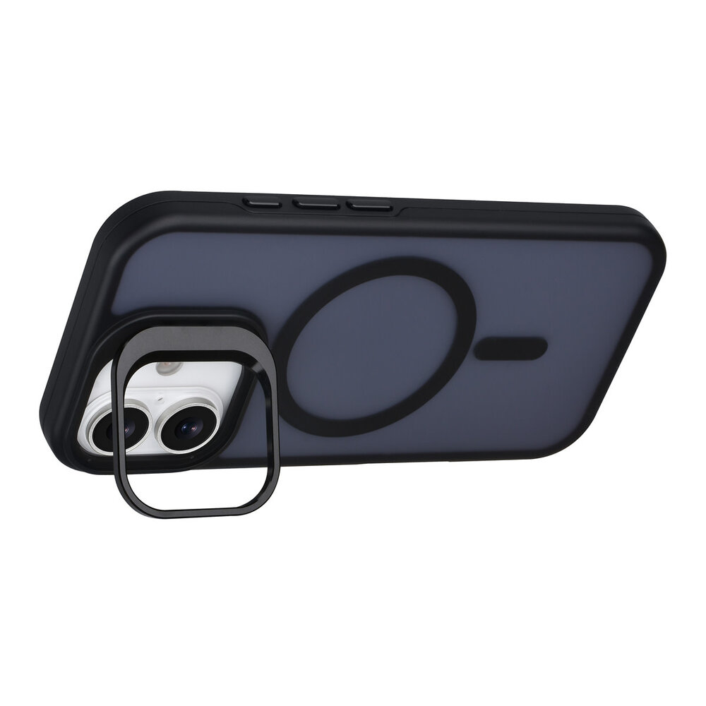 TUNIQ TUNIQ iPhone 17 Back-Cover hul - Magsafe - With Camera Stand - Schwarz TUNIQ TUNIQ iPhone 17 Back-Cover hul - Magsafe - With Camera Stand - Schwarz