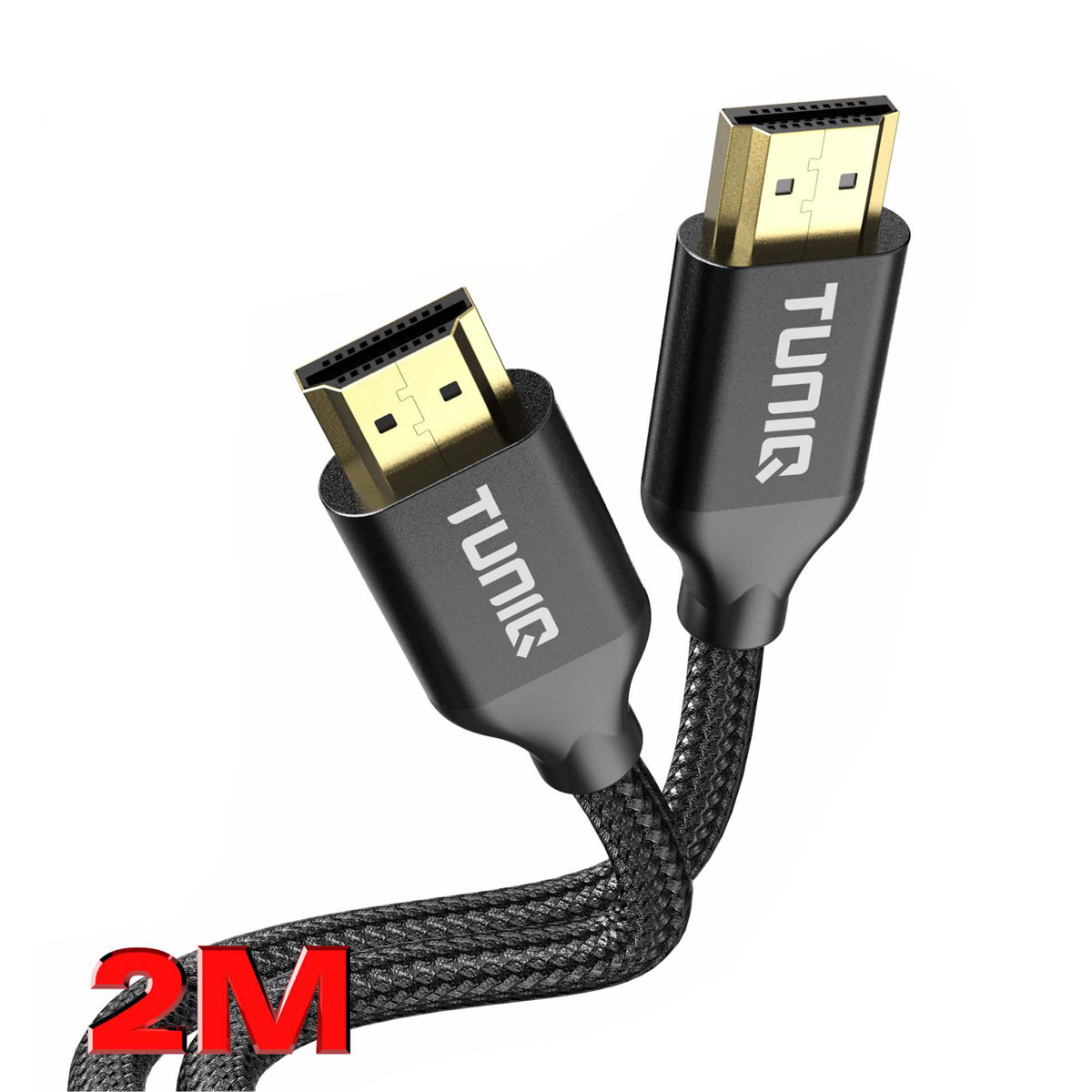 TUNIQ TUNIQ Premium 4K HDMI Cable - 200cm - Zwart