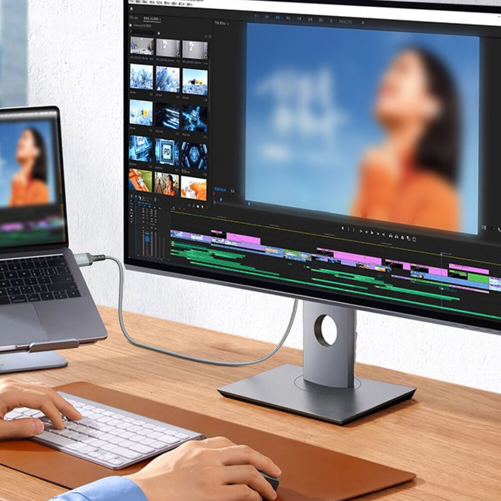 TUNIQ TUNIQ Premium 8K HDMI Cable - 150cm - Zwart TUNIQ TUNIQ Premium 8K HDMI Cable - 150cm - Zwart