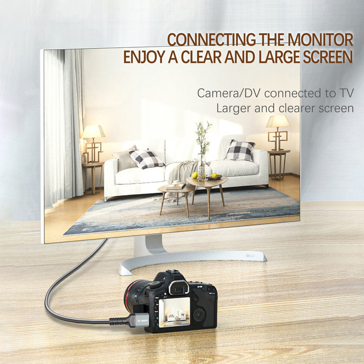 TUNIQ TUNIQ Premium 8K HDMI Cable - 300cm - Zwart, foto 5 van 6