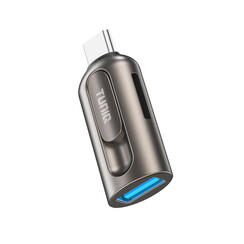 TUNIQ 2-in-1 OTG Card Reader - Grijs