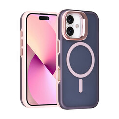 TUNIQ iPhone 17 Back cover case - Magsafe - With Camera Stand - Pink
