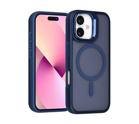 TUNIQ TUNIQ iPhone 17 Back cover case - Magsafe - With Camera Stand - Blue TUNIQ TUNIQ iPhone 17 Back cover case - Magsafe - With Camera Stand - Blue