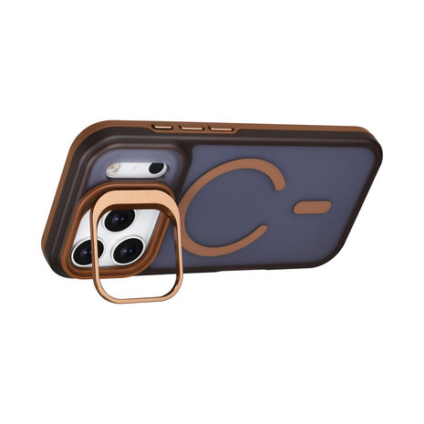 TUNIQ TUNIQ iPhone 17 Pro Back cover case - Magsafe - With Camera Stand - Gold TUNIQ TUNIQ iPhone 17 Pro Back cover case - Magsafe - With Camera Stand - Gold