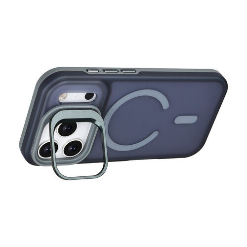 TUNIQ TUNIQ iPhone 17 Pro/iPhone 18 Pro Coque arrière MagSafe Support caméra - Gris