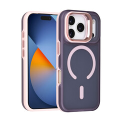 TUNIQ iPhone 17 Pro Back cover case - Magsafe - With Camera Stand - Pink