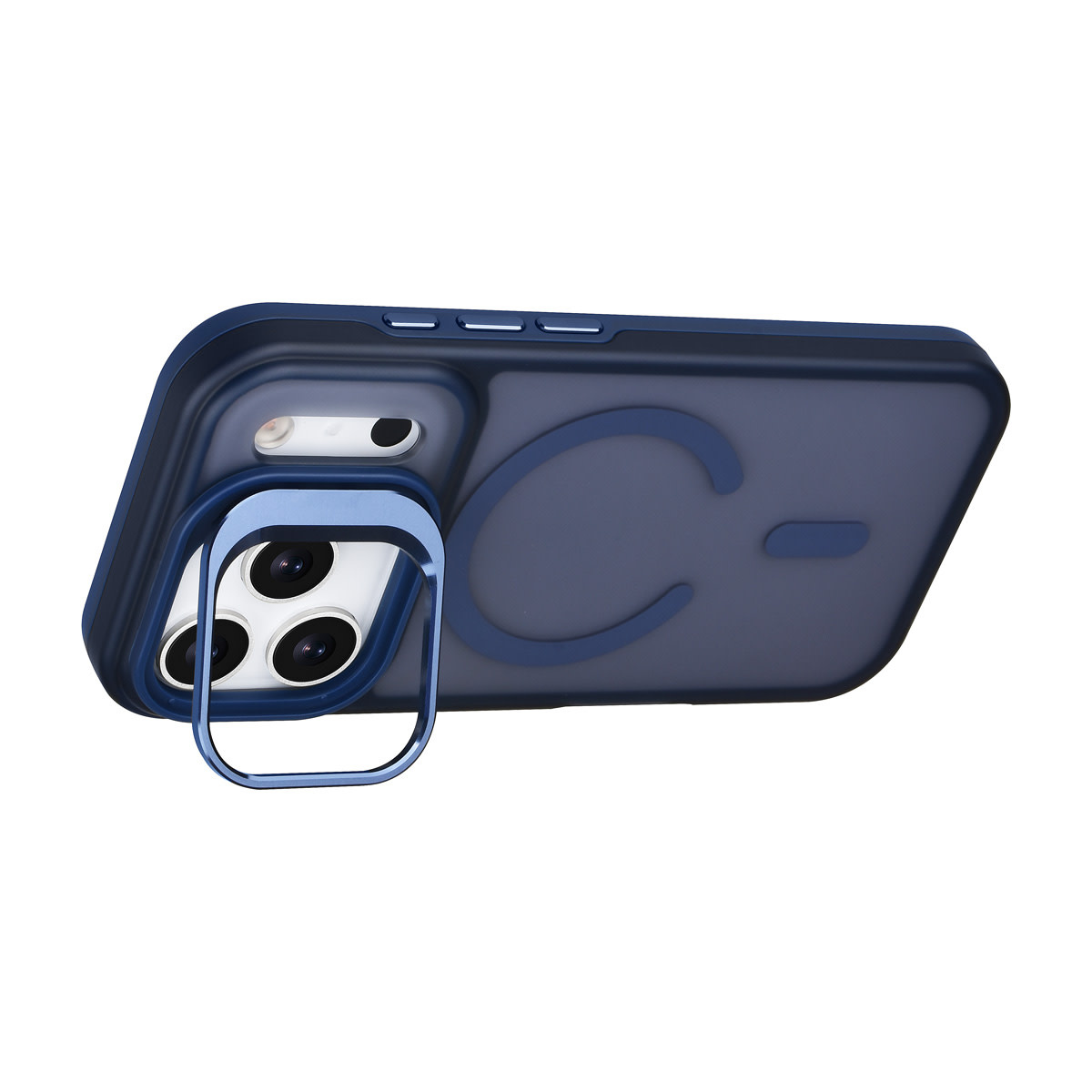 TUNIQ TUNIQ iPhone 17 Pro Backcover hoesje - Magsafe - With Camera Stand - Blauw, foto 2 van 4