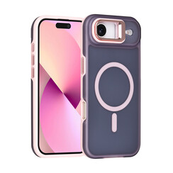 TUNIQ iPhone 17 Air Backcover hoesje - Magsafe - With Camera Stand - Roze