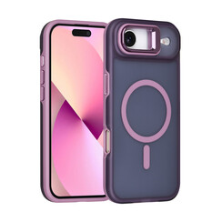 TUNIQ iPhone 17 Air Back cover coque - Magsafe - With Camera Stand - Violet