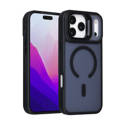 TUNIQ iPhone 17 Pro Max/iPhone 18 Pro Max Coque arrière MagSafe Support caméra - Noir