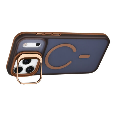 TUNIQ TUNIQ iPhone 17 Pro Max Back cover case - Magsafe - With Camera Stand - Gold TUNIQ TUNIQ iPhone 17 Pro Max Back cover case - Magsafe - With Camera Stand - Gold