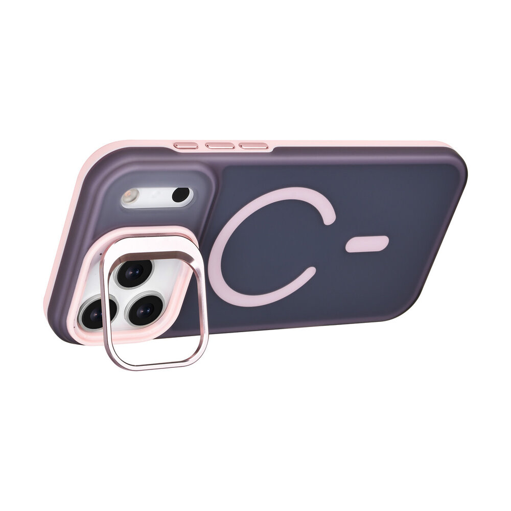 TUNIQ TUNIQ iPhone 17 Pro Max Back cover case - Magsafe - With Camera Stand - Pink TUNIQ TUNIQ iPhone 17 Pro Max Back cover case - Magsafe - With Camera Stand - Pink