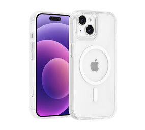 TUNIQ TUNIQ iPhone 15 Back cover case - Magsafe - Antishock - Transparent TUNIQ TUNIQ iPhone 15 Back cover case - Magsafe - Antishock - Transparent