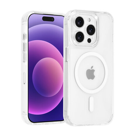 TUNIQ TUNIQ iPhone 15 Pro Back-Cover hul - Magsafe - Antishock - Transparent TUNIQ TUNIQ iPhone 15 Pro Back-Cover hul - Magsafe - Antishock - Transparent