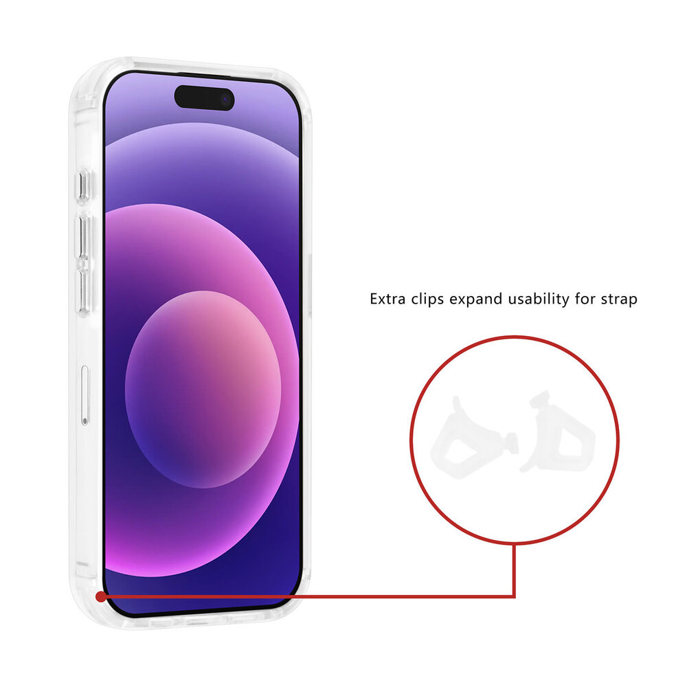 TUNIQ TUNIQ iPhone 15 Pro Back cover case - Magsafe - Antishock - Transparent TUNIQ TUNIQ iPhone 15 Pro Back cover case - Magsafe - Antishock - Transparent