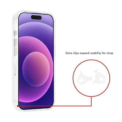 TUNIQ TUNIQ iPhone 15 Pro Back cover coque - Magsafe - Antishock - Transparent TUNIQ TUNIQ iPhone 15 Pro Back cover coque - Magsafe - Antishock - Transparent