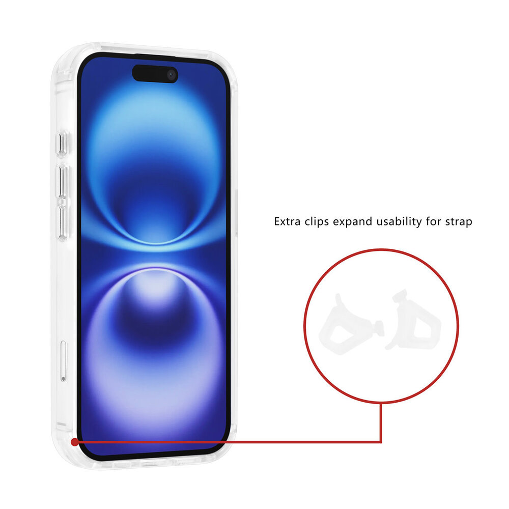 TUNIQ TUNIQ iPhone 16 Backcover hoesje - Magsafe - Antishock - Transparant TUNIQ TUNIQ iPhone 16 Backcover hoesje - Magsafe - Antishock - Transparant